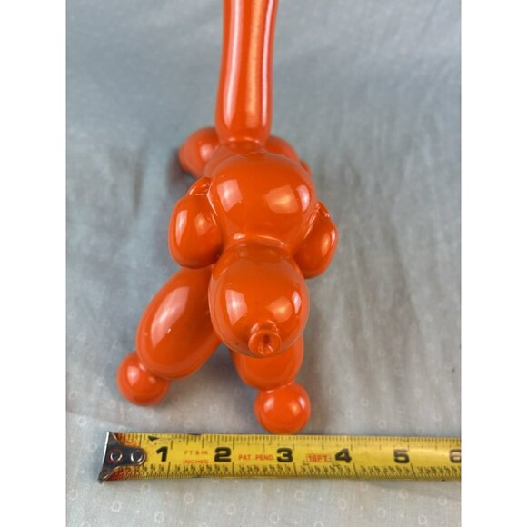 Ceramic Balloon Dog Blue Retro Pop Art Figurine Collectible Jeff Koons Style - Picture 4 of 8